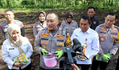 Polresta-Malang-Kota-Tanam-Jagung-Varietas-Unggul,-Komitmen-Dukung-Program-Food-Estate-Untuk-Swasembada-Pangan